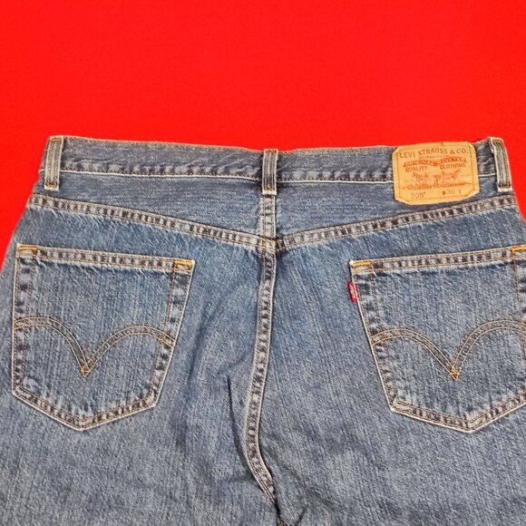 Levi's 505 jean short regular fit blue men's size 36 - Picture 4 of 8